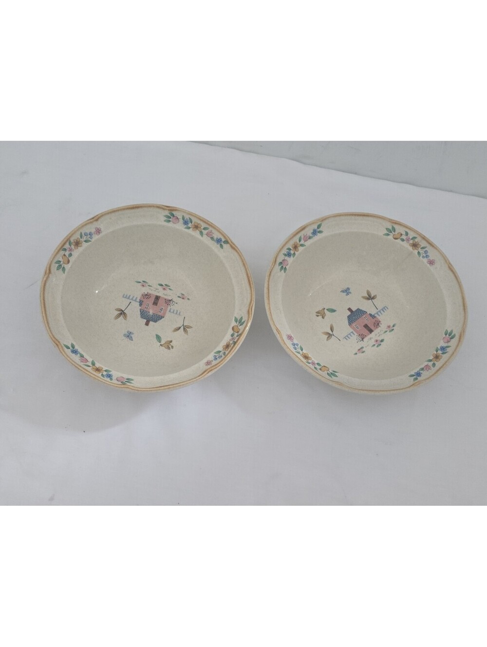 Vtg 90's Lot Of 2: International Heartland Bowls Cereal Soup House 6 3/4"
